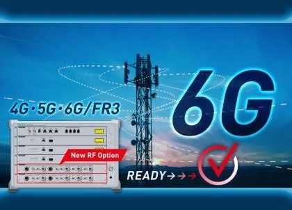 4G・5G・6G/FR3対応の新しいRFオプションを搭載した通信機器