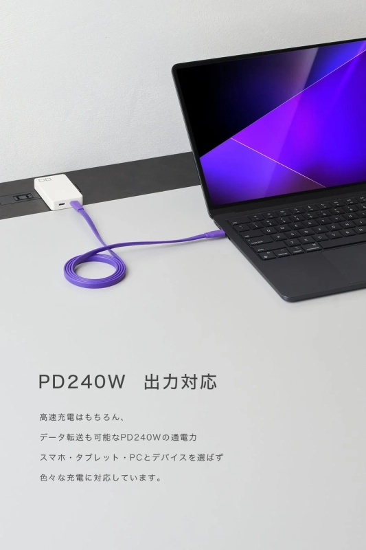 PD240WでPCを充電