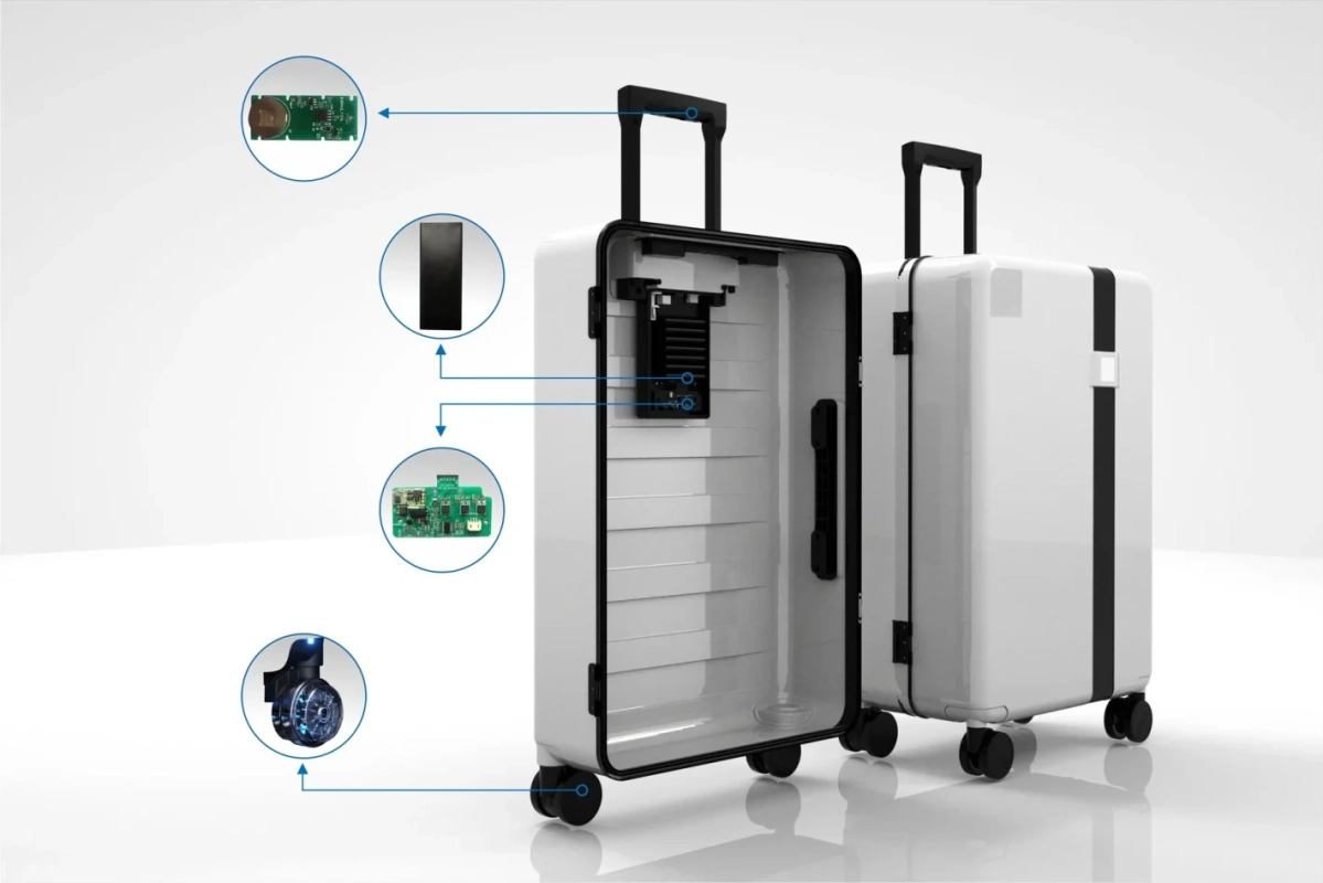 スマートスーツケースの内部構造