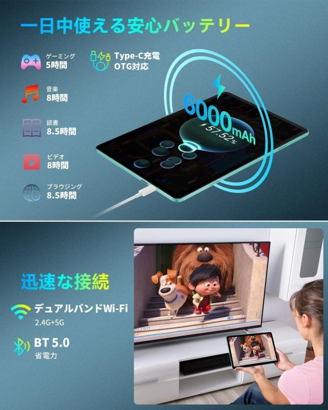 一日中使える安心バッテリー