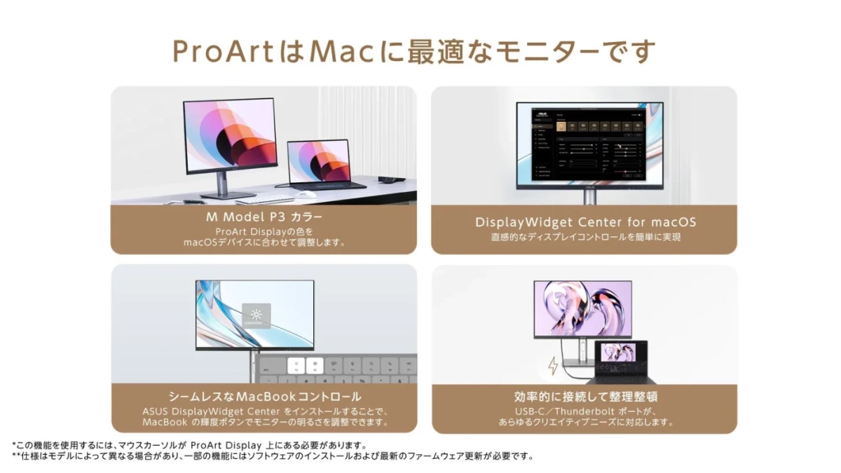 ProArtがMacに最適であることのまとめ画像