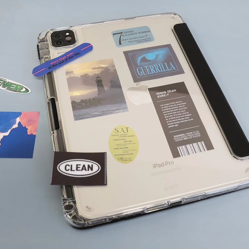 ステッカーでカスタマイズされたiPad Proケース