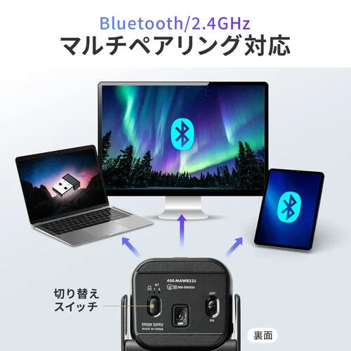 Bluetoothマルチペアリング対応の図