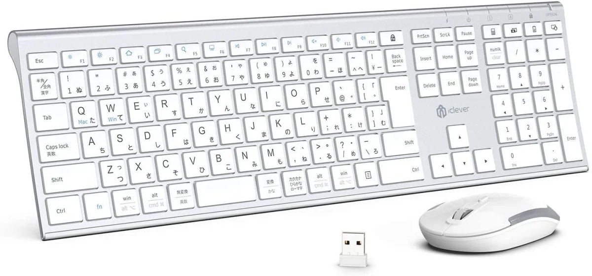 ワイヤレスキーボード・マウスセット