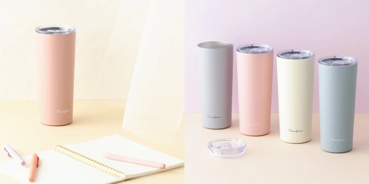 Francfrancのパステルカラーのタンブラー