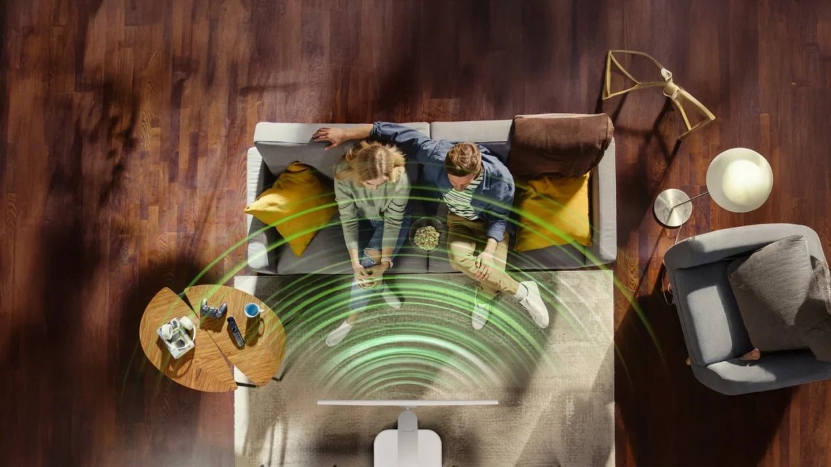 リビングでエンターテイメントを楽しむ