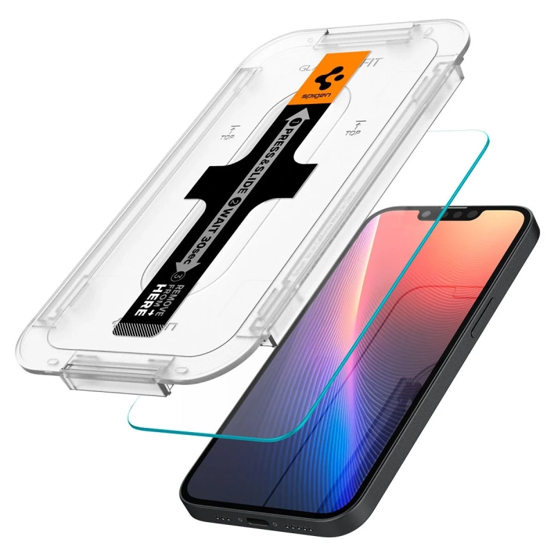 GL FIT spigen TOP REMOVE FROM HERE PRESS & SLIDE WAIT 30sec