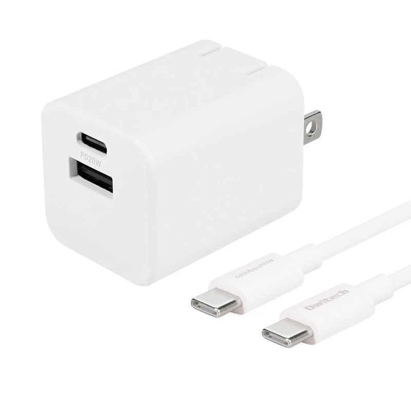 PD20W Type-C×1 Type-A×1 充電器