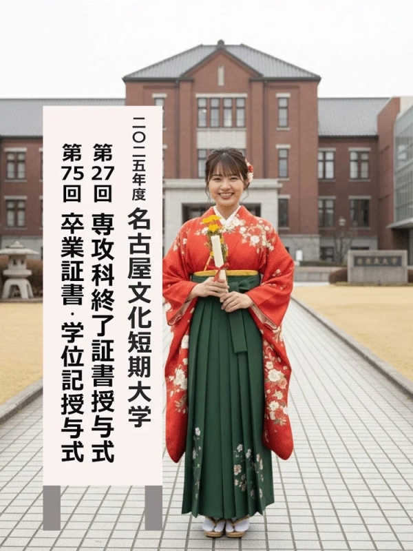 名古屋文化短期大学卒業証書・学位記授与式