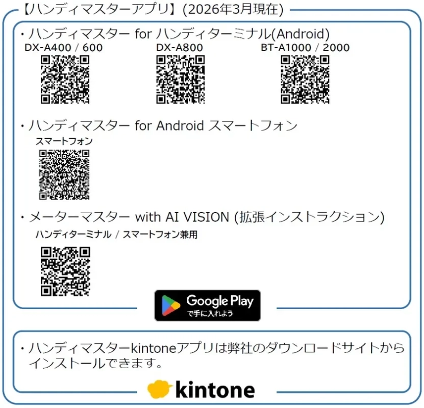 ハンディマスターインストール方法
