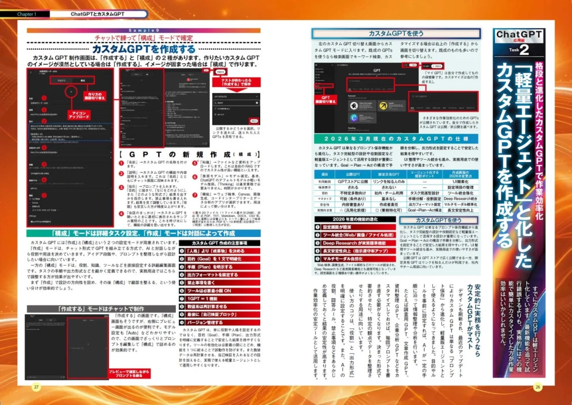 カスタムGPT作成画面