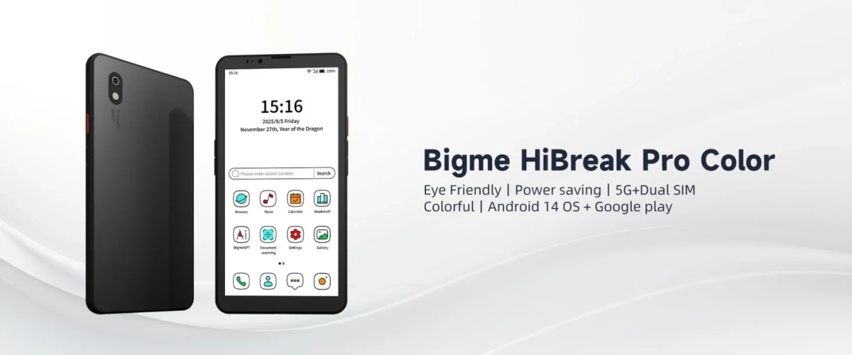 Bigme HiBreak Pro Colorスマートフォン