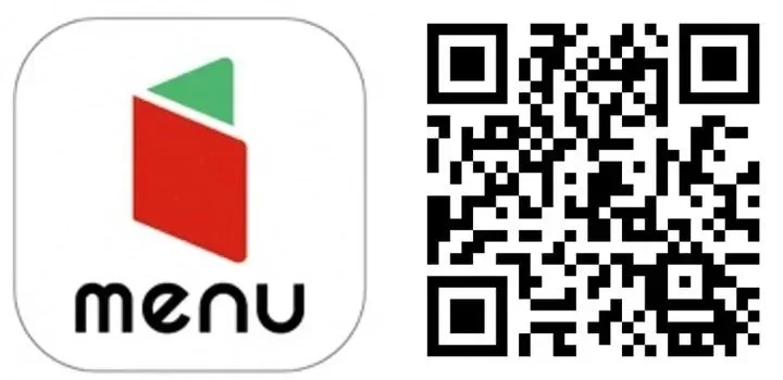 menuアプリのQRコードとロゴ
