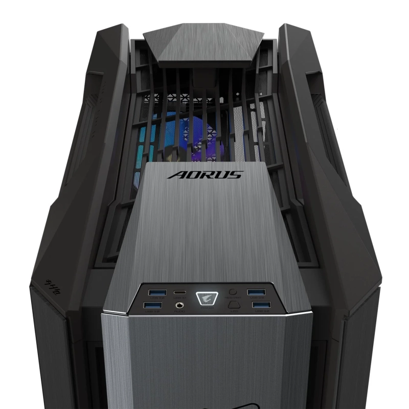 AORUS C601 GLASS PCケースI/Oポート