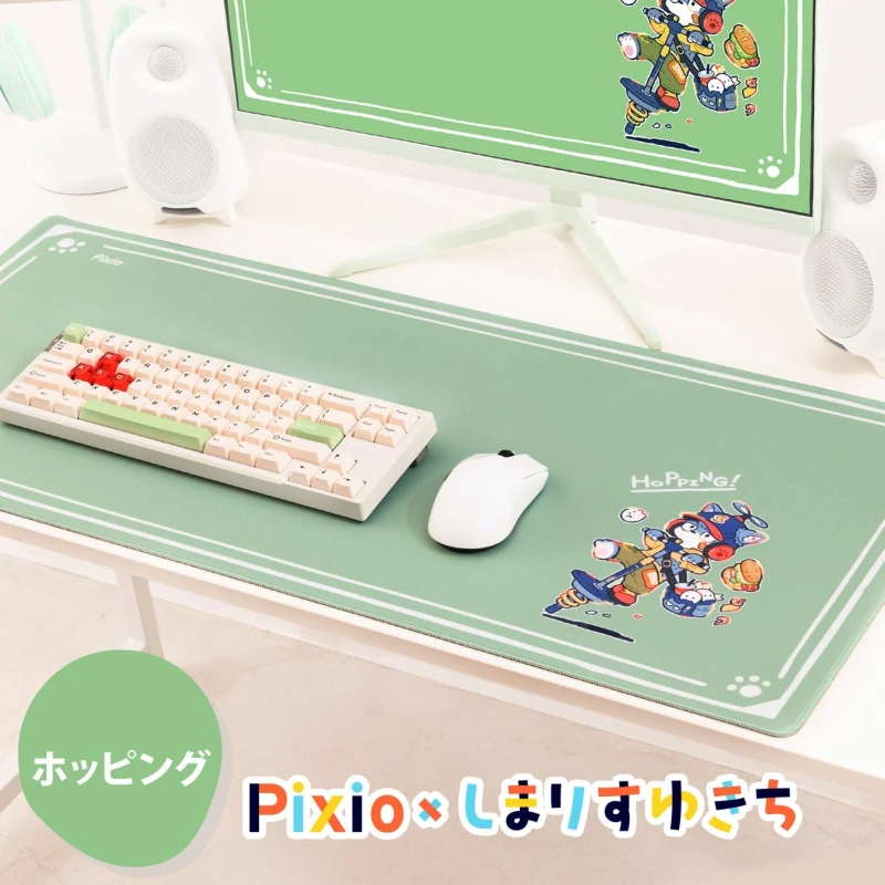ホッピングデザインマウスパッドの使用例