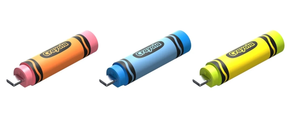 クレヨン型USBメモリ3本
