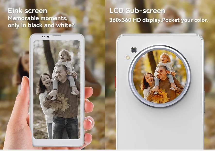 LCDサブ画面での写真表示
