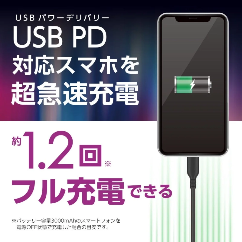 USB PDによる超急速充電