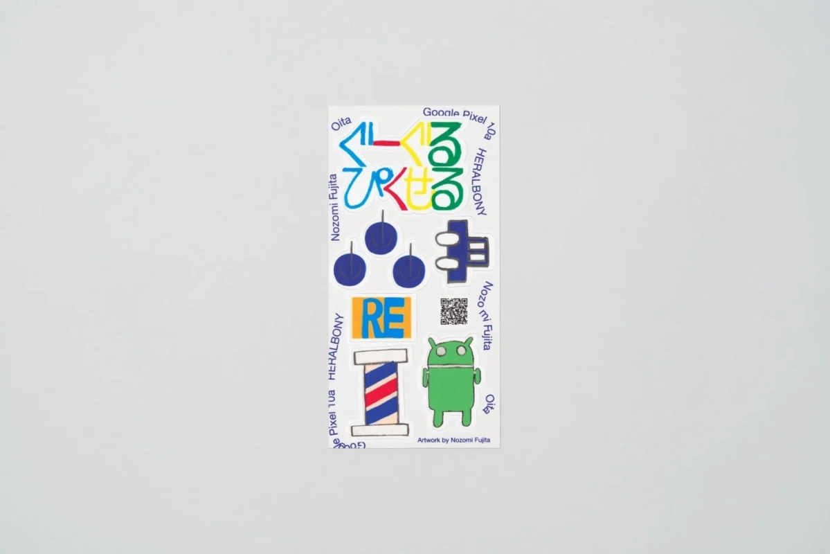 Google Pixel HERALBONYコラボレーションステッカー