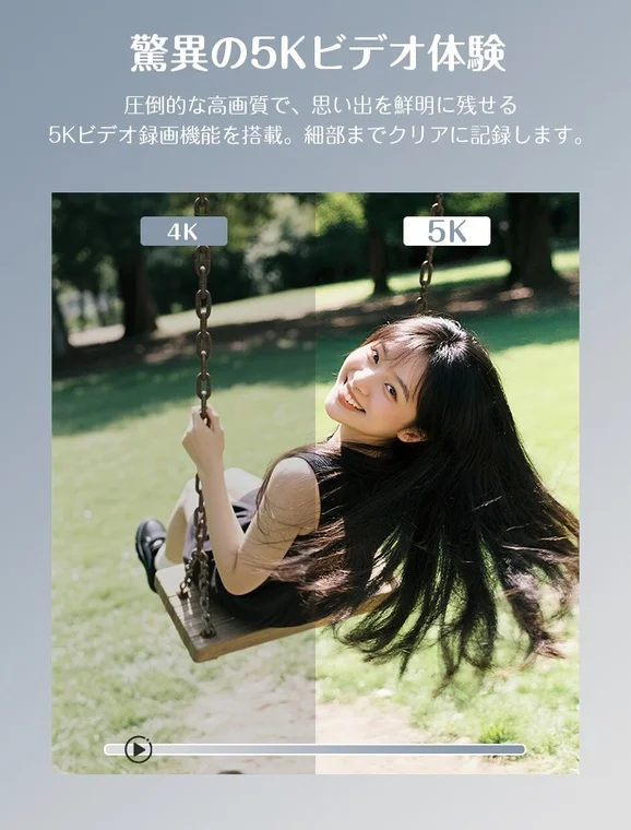 5K動画と4K動画の比較