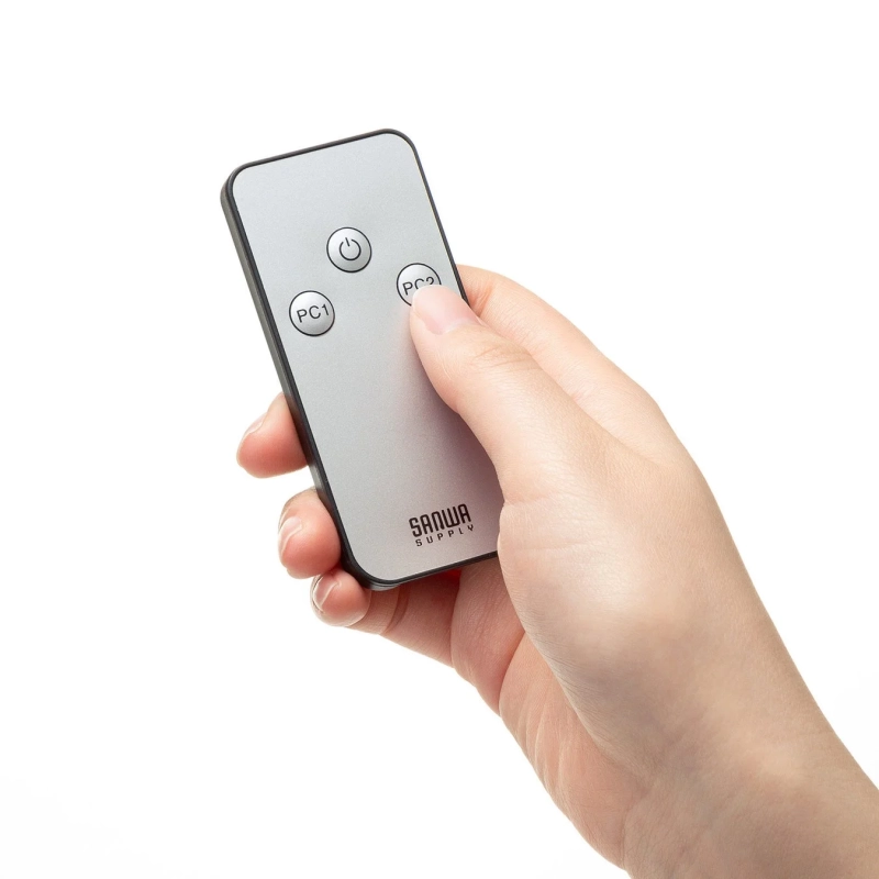 リモコン操作の様子