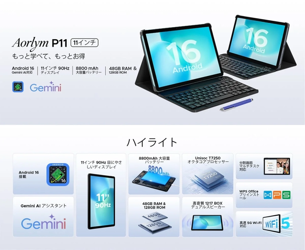 Aorlym P11の機能紹介