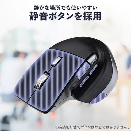 静かな場所でも使いやすい静音ボタンを採用