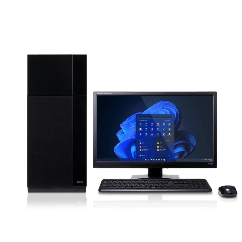 デスクトップPC、モニター、キーボード、マウス
