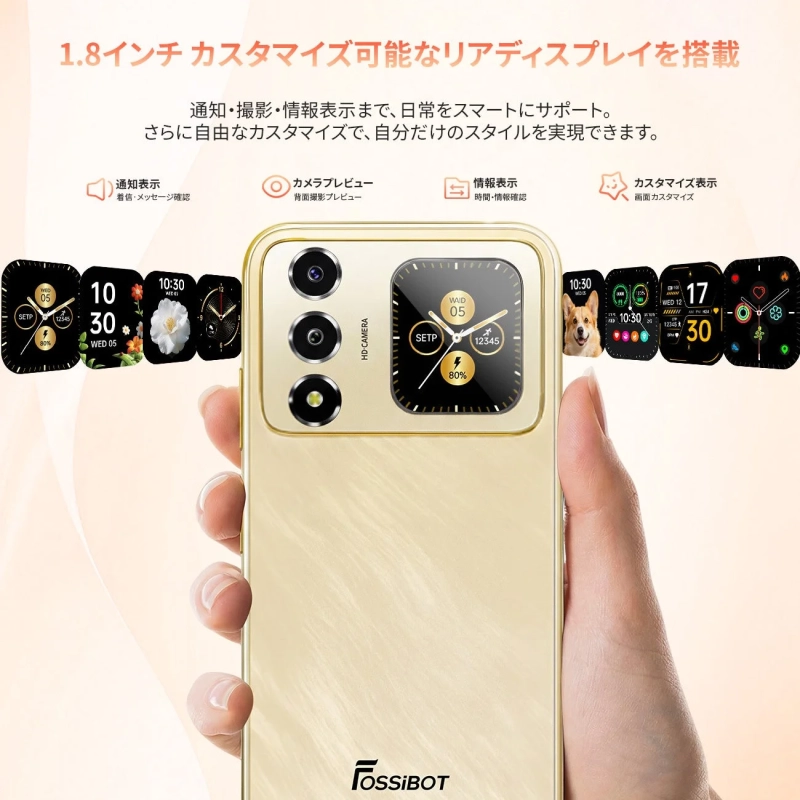 リアディスプレイの機能