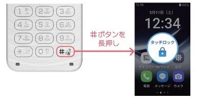 画面タッチロック