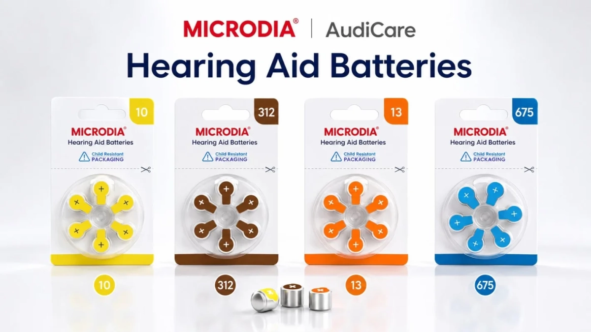 MICRODIA 補聴器用電池 AudiCare