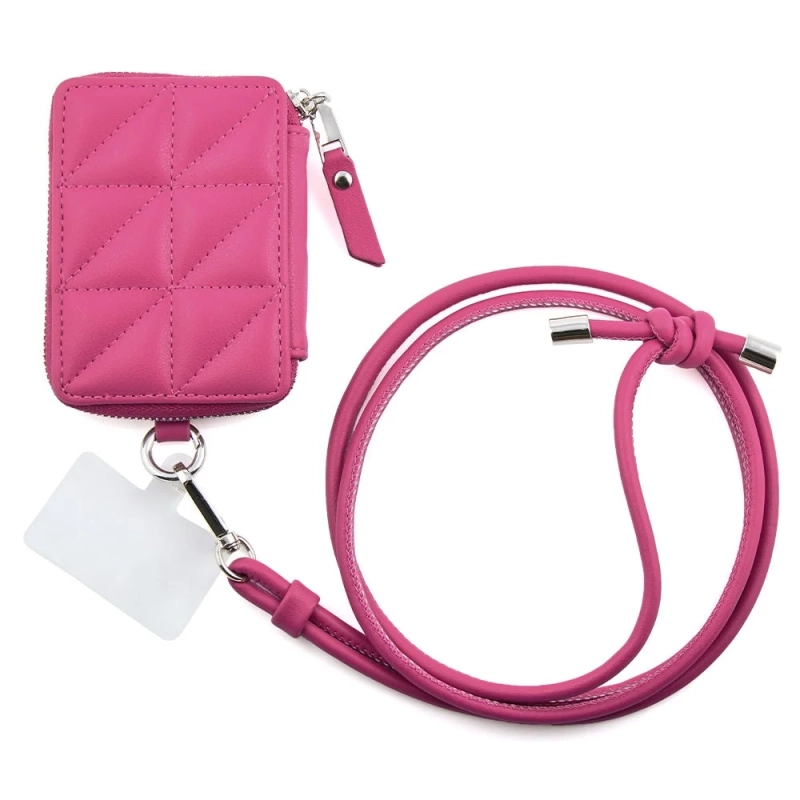 ピンクのMag Shoulder Mini Wallet