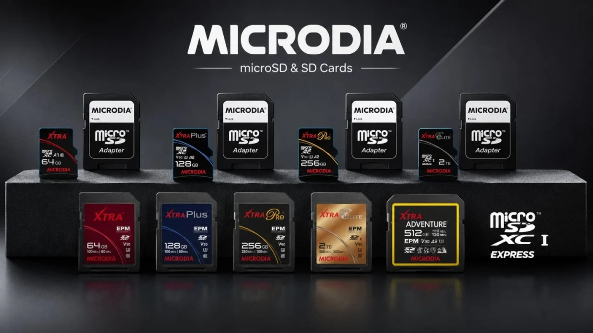microSDとSDカードのラインナップ