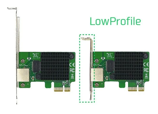 GBE10R-PCIE ロープロファイルブラケット