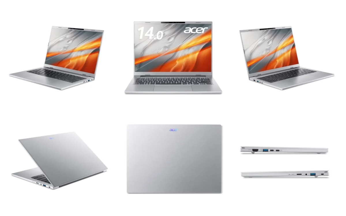 Acer Aspire 14 AIのポートとデザイン