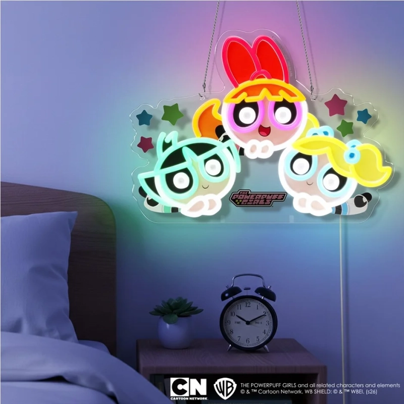パワーパフ ガールズ LEDネオンサイン 子供部屋