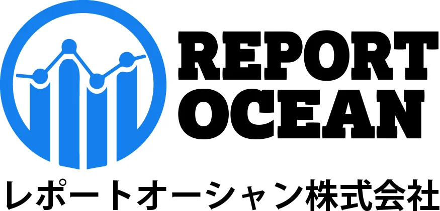 レポートオーシャン株式会社のロゴとグラフ