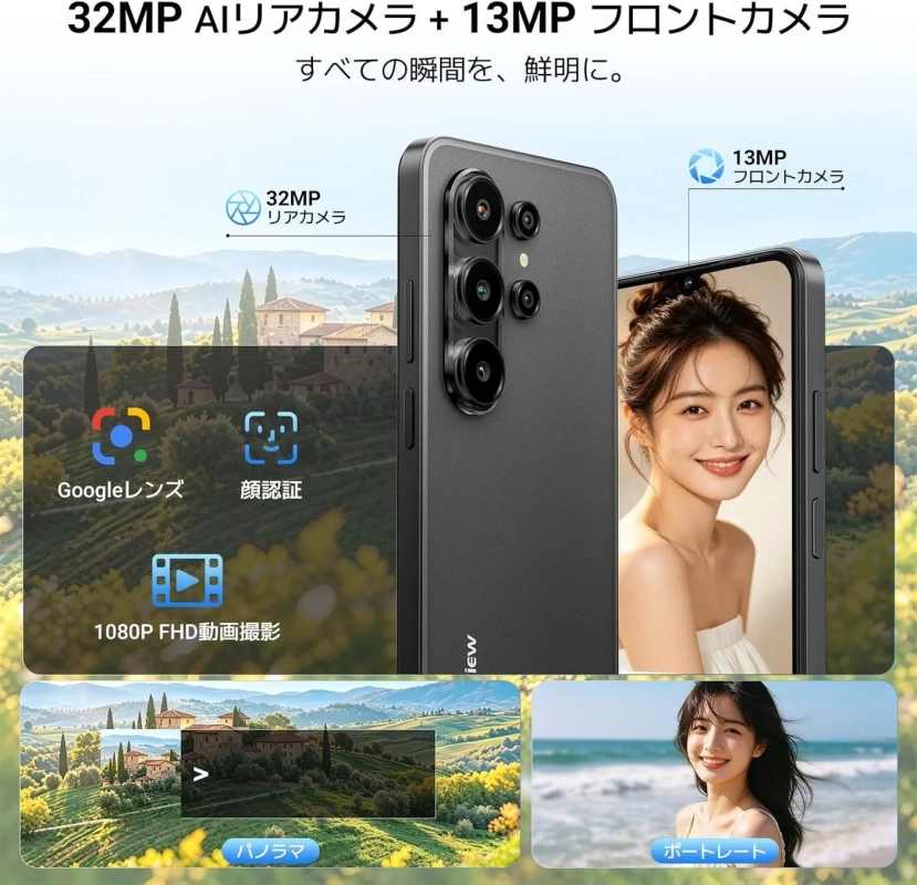 リアカメラとフロントカメラの紹介