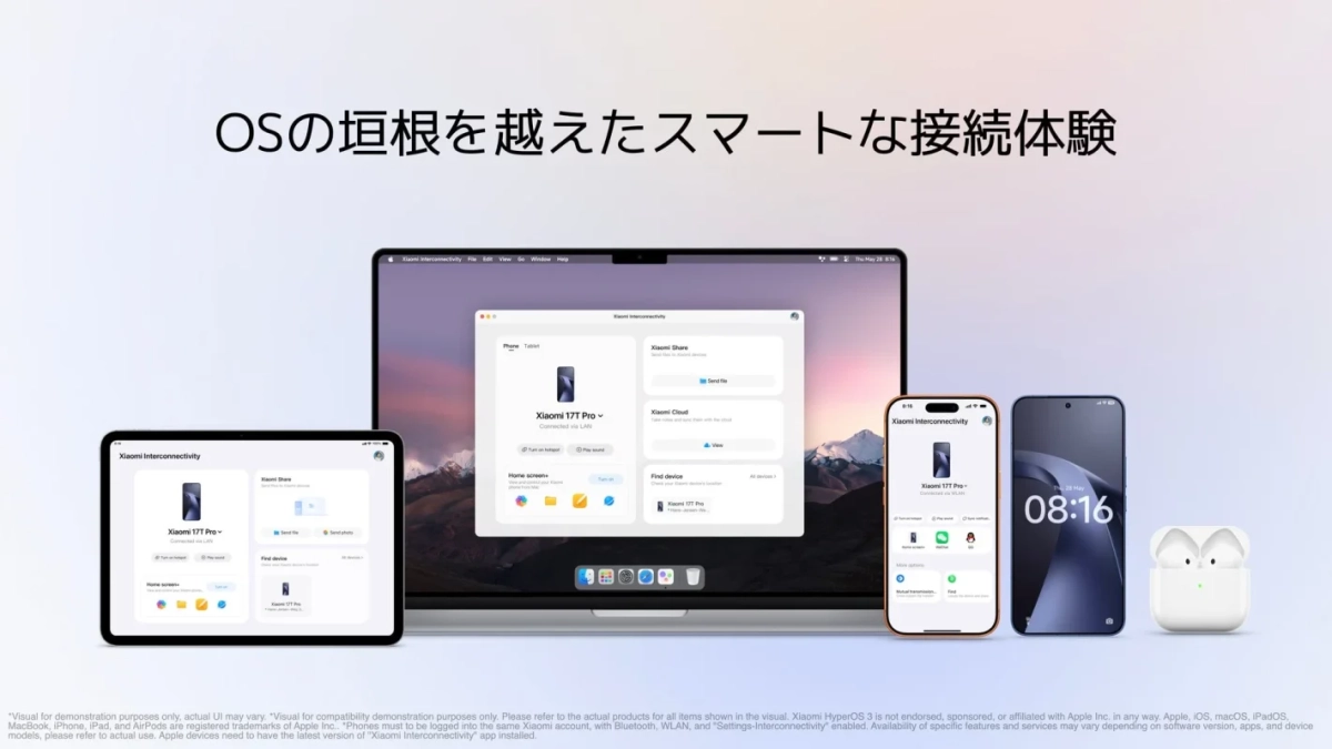 OSの垣根を越えたスマートな接続体験