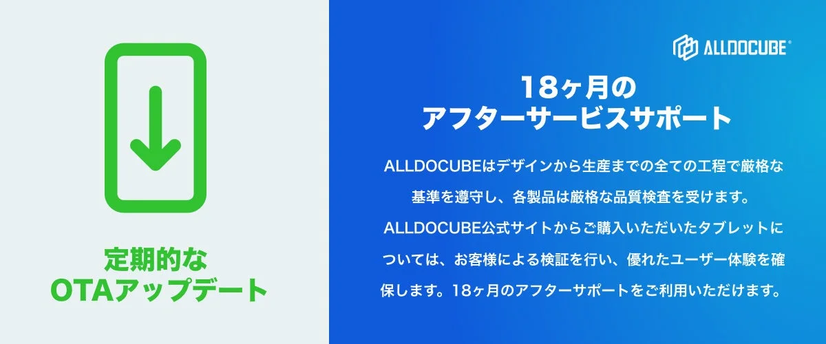 ALLDOCUBE アフターサービス