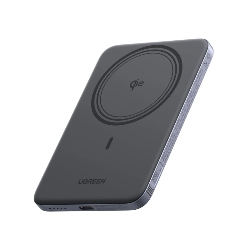 UGREEN MagFlow Air 5000mAh モバイルバッテリー（ダークグレー）