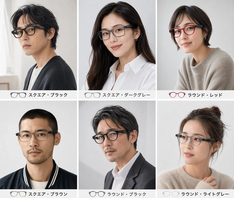 複数のフレームデザイン