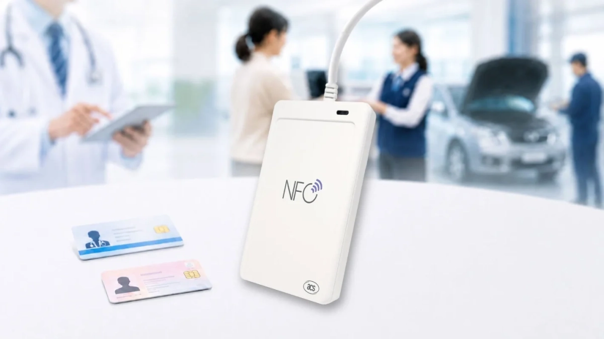 NFCリーダーとICカード