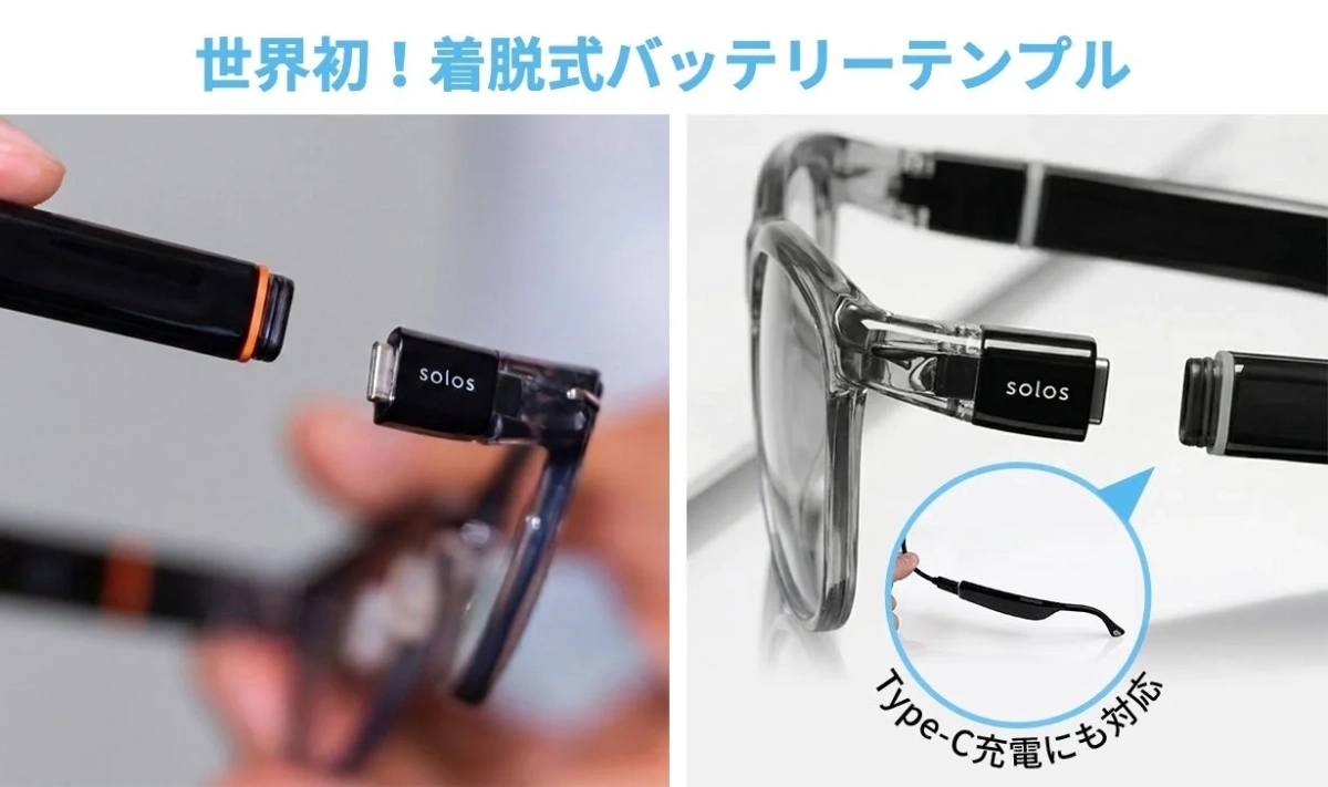 着脱式バッテリーテンプルの製品画像
