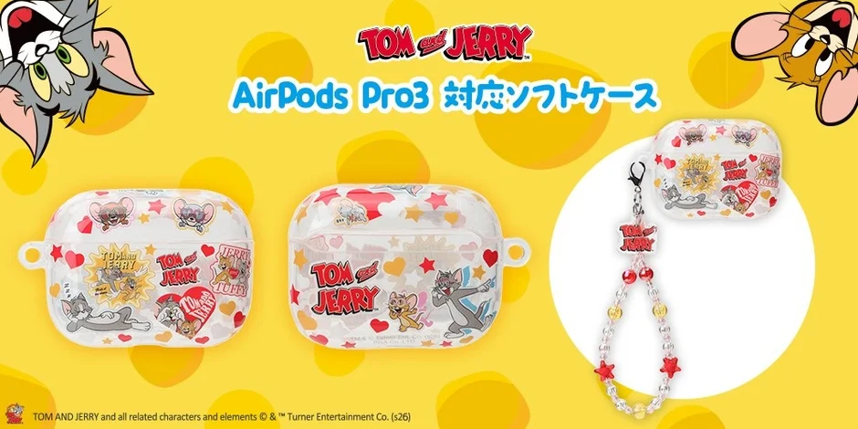 トムとジェリー AirPods Pro3 対応ソフトケース
