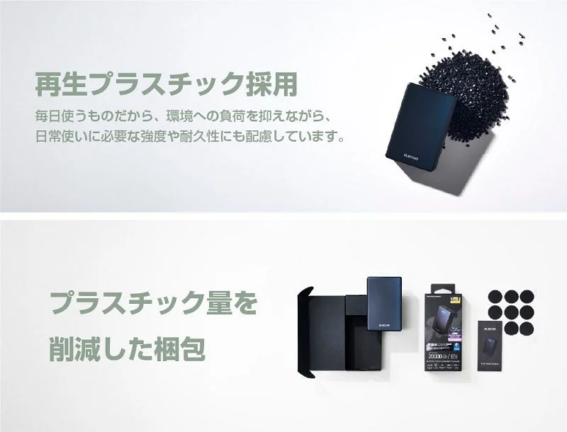 再生プラスチックと梱包