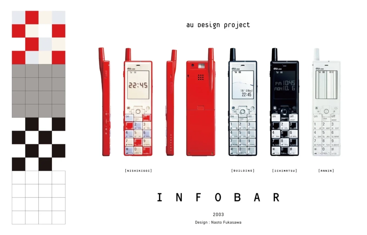 INFOBAR 2003年のデザイン