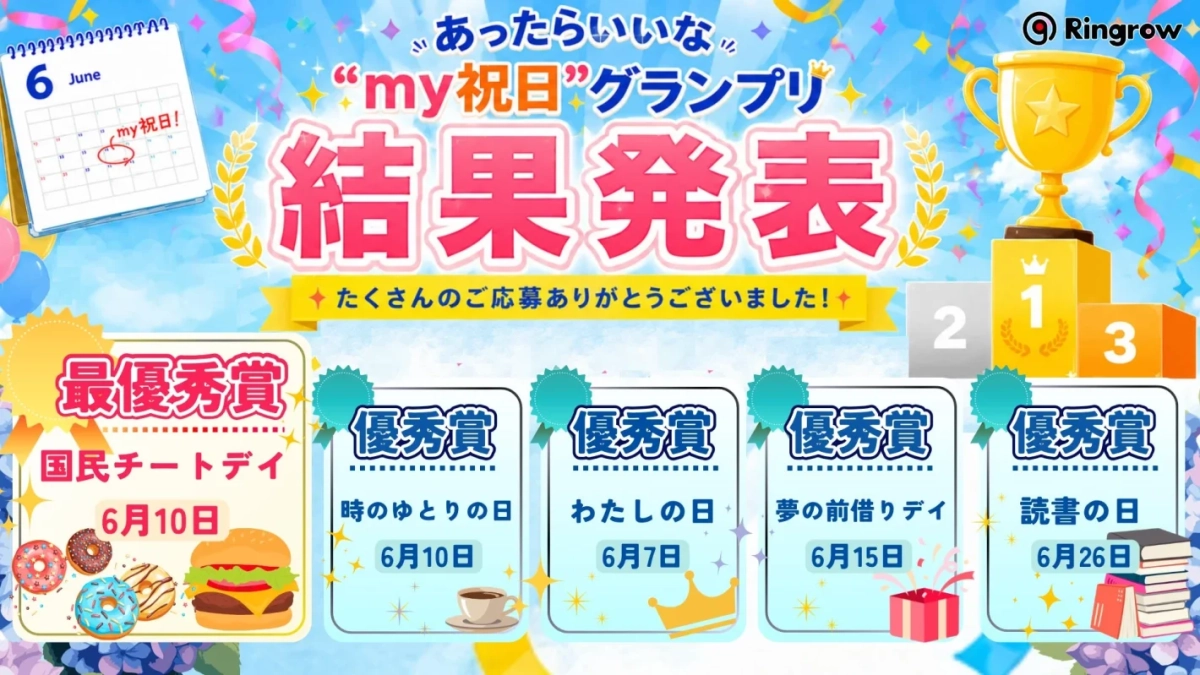 my祝日グランプリ結果発表