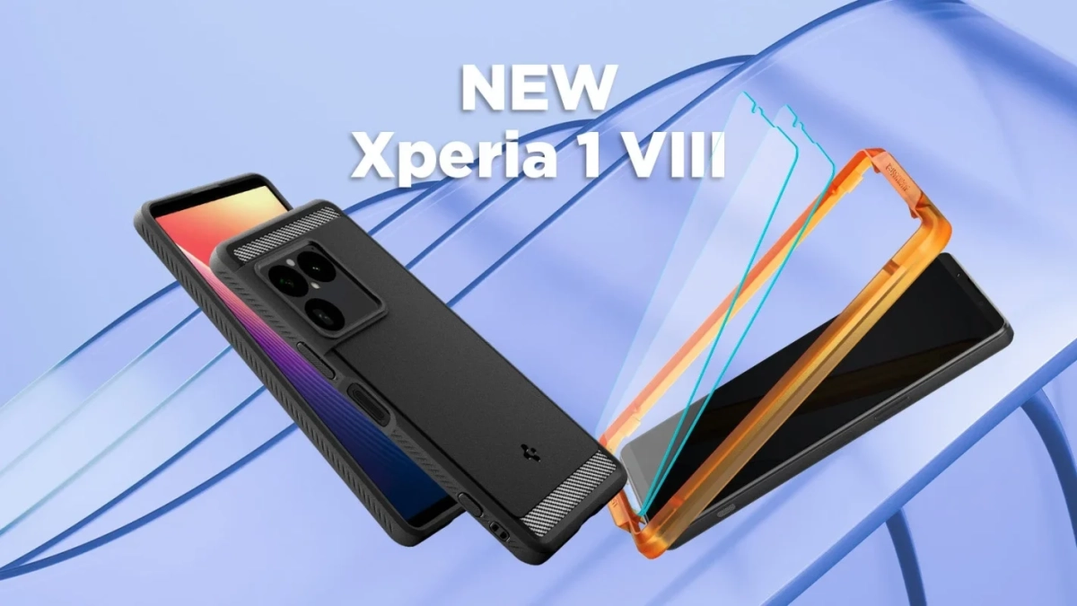 Xperia 1 VIII用の新しいスマートフォンケースとスクリーンプロテクターを紹介する画像