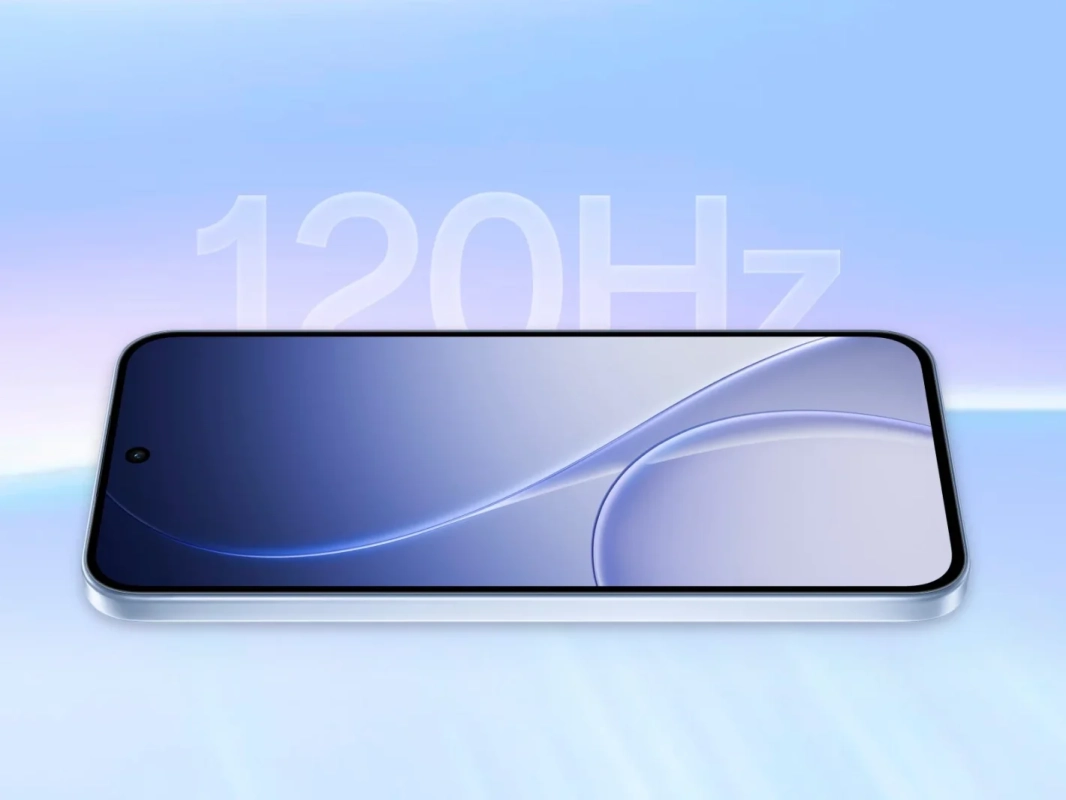 高リフレッシュレート120Hzディスプレイを強調するスマートフォンの画像